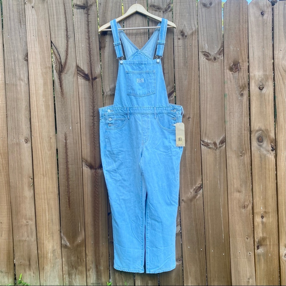 LEVI'S NWT Faded Straight Leg Denim Overalls Plus Size 18W